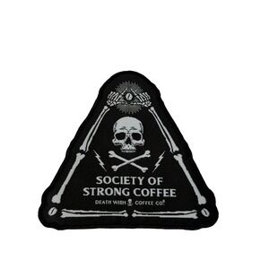 Death Wish Coffee Society of Strong Coffee Patch Skull Bones Triangle